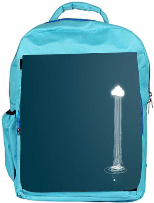 

Snoogg Eco Friendly Canvas Rains From The Clouds Designer Backpack Rucksack School Travel Unisex Casual Canvas Bag Bookbag Satchel 5 L Backpack(Blue)