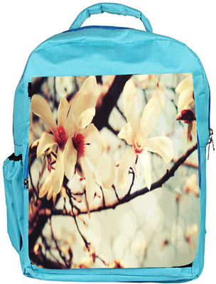 

Snoogg Eco Friendly Canvas Multiple Flowers In Garden Designer Backpack Rucksack School Travel Unisex Casual Canvas Bag Bookbag Satchel 5 L Backpack(Blue)