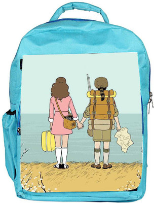 

Snoogg Eco Friendly Canvas Back Pack Backpack Rucksack School Travel Unisex Casual Canvas Bag Bookbag Satchel 5 L Backpack(Blue)