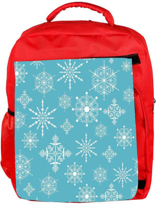

Snoogg Eco Friendly Canvas Christmas Spring Blue Designer Backpack Rucksack School Travel Unisex Casual Canvas Bag Bookbag Satchel 5 L Backpack(Red)