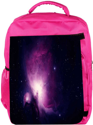 

Snoogg Eco Friendly Canvas Stars In The Galaxy Designer Backpack Rucksack School Travel Unisex Casual Canvas Bag Bookbag Satchel 5 L Backpack(Pink)