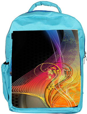 

Snoogg Eco Friendly Canvas Art Floral Drawing Backpack Rucksack School Travel Unisex Casual Canvas Bag Bookbag Satchel 5 L Backpack(Blue)