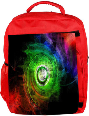 

Snoogg Eco Friendly Canvas Clolorful Smoke Backpack Rucksack School Travel Unisex Casual Canvas Bag Bookbag Satchel 5 L Backpack(Red)