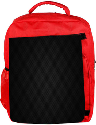 

Snoogg Eco Friendly Canvas Dark Square Texture Designer Backpack Rucksack School Travel Unisex Casual Canvas Bag Bookbag Satchel 5 L Backpack(Red)