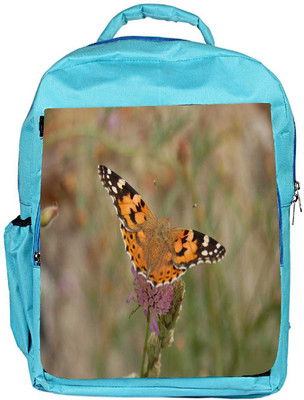 

Snoogg Eco Friendly Canvas Tiger Butterfly Designer Backpack Rucksack School Travel Unisex Casual Canvas Bag Bookbag Satchel 5 L Backpack(Blue)
