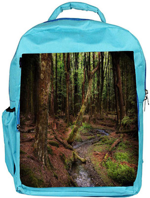 

Snoogg Eco Friendly Canvas Dying Forest Designer Backpack Rucksack School Travel Unisex Casual Canvas Bag Bookbag Satchel 5 L Backpack(Blue)