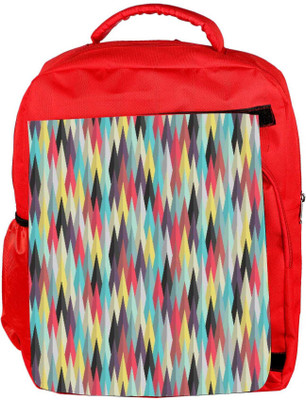 

Snoogg Eco Friendly Canvas Aztec Pattern Digital Ray Backpack Rucksack School Travel Unisex Casual Canvas Bag Bookbag Satchel 5 L Backpack(Red)