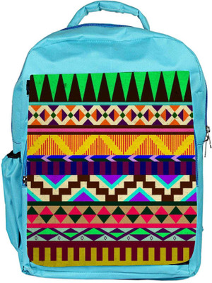 

Snoogg Eco Friendly Canvas Aztec Big Flow Backpack Rucksack School Travel Unisex Casual Canvas Bag Bookbag Satchel 5 L Backpack(Blue)