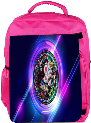 

Snoogg Eco Friendly Canvas Kingdom Hearts Designer Backpack Rucksack School Travel Unisex Casual Canvas Bag Bookbag Satchel 5 L Backpack(Pink)