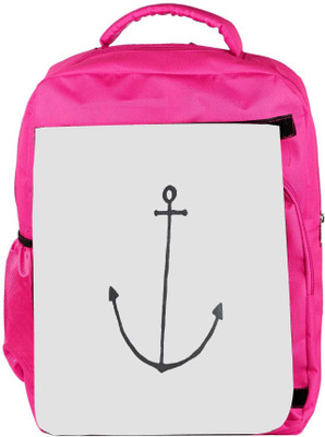 

Snoogg Eco Friendly Canvas Anchor Wallpaper Backpack Rucksack School Travel Unisex Casual Canvas Bag Bookbag Satchel 5 L Backpack(Pink)
