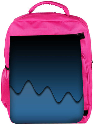 

Snoogg Eco Friendly Canvas Dark Blue Designer Backpack Rucksack School Travel Unisex Casual Canvas Bag Bookbag Satchel 5 L Backpack(Pink)