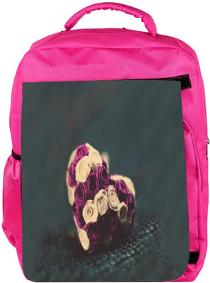 

Snoogg Eco Friendly Canvas Flower Hearts Backpack Rucksack School Travel Unisex Casual Canvas Bag Bookbag Satchel 5 L Backpack(Pink)