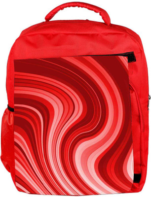 

Snoogg Eco Friendly Canvas Flow Design 2369 Backpack Rucksack School Travel Unisex Casual Canvas Bag Bookbag Satchel 5 L Backpack(Red)