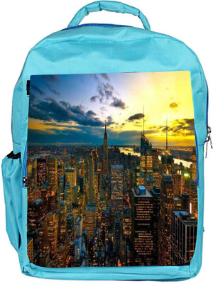 

Snoogg Eco Friendly Canvas New York By Night Backpack Rucksack School Travel Unisex Casual Canvas Bag Bookbag Satchel 5 L Backpack(Blue)