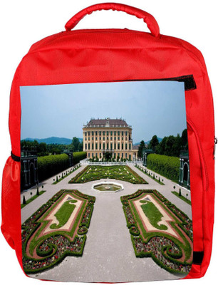 

Snoogg Eco Friendly Canvas Big Palace Designer Backpack Rucksack School Travel Unisex Casual Canvas Bag Bookbag Satchel 5 L Backpack(Red)
