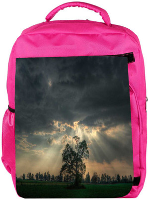 

Snoogg Eco Friendly Canvas Mysterious Tree Designer Backpack Rucksack School Travel Unisex Casual Canvas Bag Bookbag Satchel 5 L Backpack(Pink)
