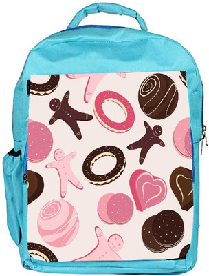

Snoogg Eco Friendly Canvas Pink Chocolates Designer Backpack Rucksack School Travel Unisex Casual Canvas Bag Bookbag Satchel 5 L Backpack(Blue)