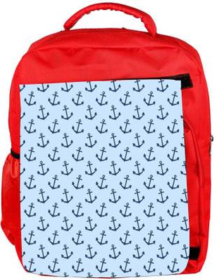 

Snoogg Eco Friendly Canvas Blue Anchor Designer Backpack Rucksack School Travel Unisex Casual Canvas Bag Bookbag Satchel 5 L Backpack(Red)
