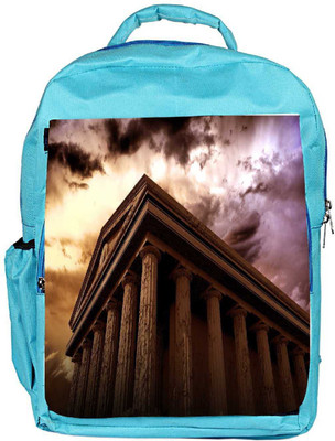 

Snoogg Eco Friendly Canvas Ancient Temple Backpack Rucksack School Travel Unisex Casual Canvas Bag Bookbag Satchel 5 L Backpack(Blue)