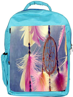 

Snoogg Eco Friendly Canvas Dream Catcher Real Backpack Rucksack School Travel Unisex Casual Canvas Bag Bookbag Satchel 5 L Backpack(Blue)