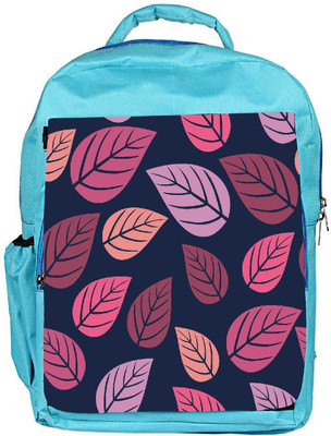 

Snoogg Eco Friendly Canvas Leaves In Blue Pattern Designer Backpack Rucksack School Travel Unisex Casual Canvas Bag Bookbag Satchel 5 L Backpack(Blue)