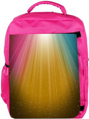 

Snoogg Eco Friendly Canvas Multicolor Background Designer Backpack Rucksack School Travel Unisex Casual Canvas Bag Bookbag Satchel 5 L Backpack(Pink)
