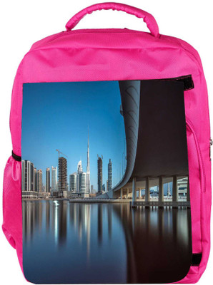 

Snoogg Eco Friendly Canvas Sealing View Designer Backpack Rucksack School Travel Unisex Casual Canvas Bag Bookbag Satchel 5 L Backpack(Pink)