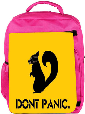 

Snoogg Eco Friendly Canvas Dont Panic Funny 2772 Backpack Rucksack School Travel Unisex Casual Canvas Bag Bookbag Satchel 5 L Backpack(Pink)