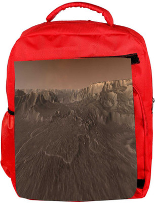 

Snoogg Eco Friendly Canvas Moon Space Designer Backpack Rucksack School Travel Unisex Casual Canvas Bag Bookbag Satchel 5 L Backpack(Red)
