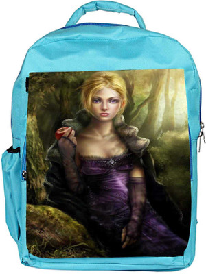 

Snoogg Eco Friendly Canvas Lost In Beauty Backpack Rucksack School Travel Unisex Casual Canvas Bag Bookbag Satchel 5 L Backpack(Blue)