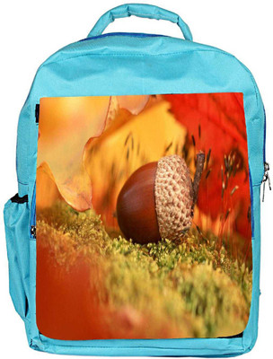 

Snoogg Eco Friendly Canvas Small Fruit Designer Backpack Rucksack School Travel Unisex Casual Canvas Bag Bookbag Satchel 5 L Backpack(Blue)