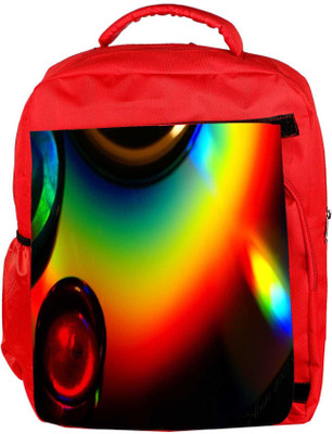 

Snoogg Eco Friendly Canvas Abstract Colourful Water Drops Designer Backpack Rucksack School Travel Unisex Casual Canvas Bag Bookbag Satchel 5 L Backpack(Red)