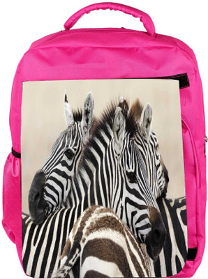 

Snoogg Eco Friendly Canvas Black And White Zebra Designer Backpack Rucksack School Travel Unisex Casual Canvas Bag Bookbag Satchel 5 L Backpack(Pink)