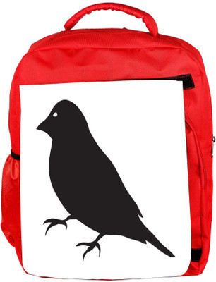 

Snoogg Eco Friendly Canvas Bird Vector Element Backpack Rucksack School Travel Unisex Casual Canvas Bag Bookbag Satchel 5 L Backpack(Red)