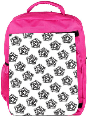 

Snoogg Eco Friendly Canvas Grey Diangle Designer Backpack Rucksack School Travel Unisex Casual Canvas Bag Bookbag Satchel 5 L Backpack(Pink)