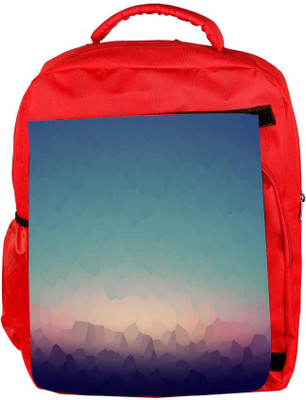 

Snoogg Eco Friendly Canvas Abstract Pattern Design Designer Backpack Rucksack School Travel Unisex Casual Canvas Bag Bookbag Satchel 5 L Backpack(Red)