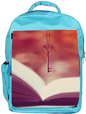 

Snoogg Eco Friendly Canvas Reading Is The Key Backpack Rucksack School Travel Unisex Casual Canvas Bag Bookbag Satchel 5 L Backpack(Blue)