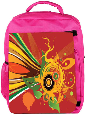

Snoogg Eco Friendly Canvas Abstract Background Backpack Rucksack School Travel Unisex Casual Canvas Bag Bookbag Satchel 5 L Backpack(Pink)