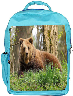 

Snoogg Eco Friendly Canvas Aged Bear Designer Backpack Rucksack School Travel Unisex Casual Canvas Bag Bookbag Satchel 5 L Backpack(Blue)