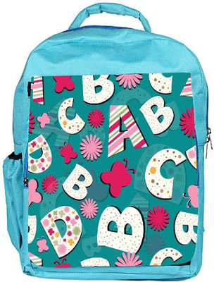 

Snoogg Eco Friendly Canvas Alphabets Butterfly Designer Backpack Rucksack School Travel Unisex Casual Canvas Bag Bookbag Satchel 5 L Backpack(Blue)