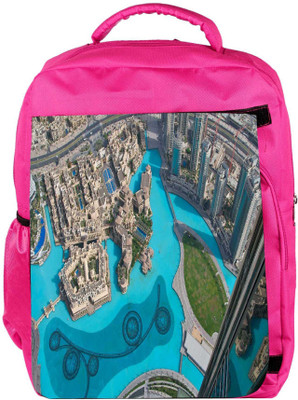 

Snoogg Eco Friendly Canvas Amazing View Of Lake Designer Backpack Rucksack School Travel Unisex Casual Canvas Bag Bookbag Satchel 5 L Backpack(Pink)