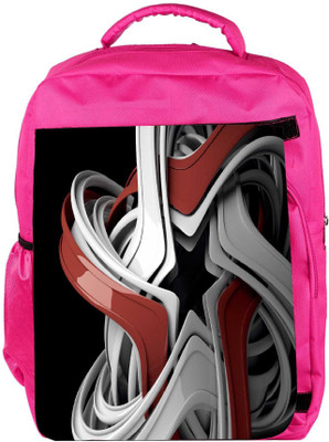 

Snoogg Eco Friendly Canvas Red And White Star Designer Backpack Rucksack School Travel Unisex Casual Canvas Bag Bookbag Satchel 5 L Backpack(Pink)