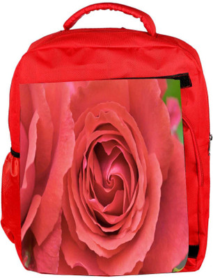 

Snoogg Eco Friendly Canvas Red Roses Designer Backpack Rucksack School Travel Unisex Casual Canvas Bag Bookbag Satchel 5 L Backpack(Red)