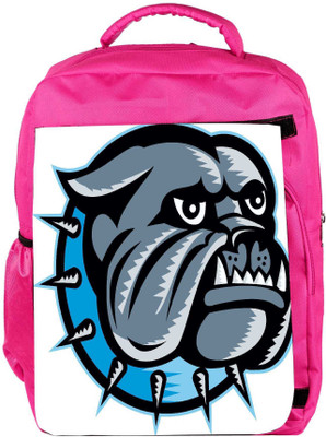 

Snoogg Eco Friendly Canvas Bulldog Dog Head Mascot Backpack Rucksack School Travel Unisex Casual Canvas Bag Bookbag Satchel 5 L Backpack(Pink)