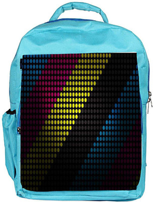 

Snoogg Eco Friendly Canvas Multicolor Strips Designer Backpack Rucksack School Travel Unisex Casual Canvas Bag Bookbag Satchel 5 L Backpack(Blue)