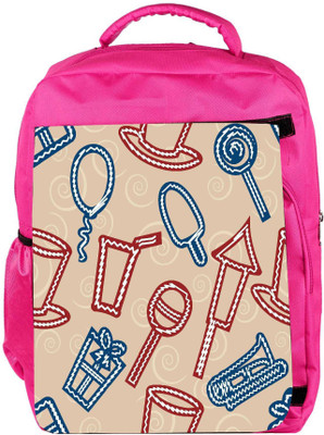 

Snoogg Eco Friendly Canvas Lollipop Designer Backpack Rucksack School Travel Unisex Casual Canvas Bag Bookbag Satchel 5 L Backpack(Pink)