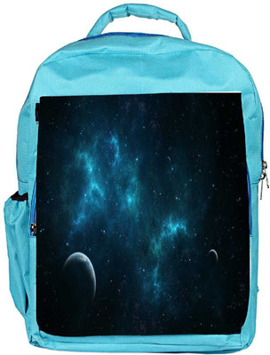 

Snoogg Eco Friendly Canvas Deep Blue Space Designer Backpack Rucksack School Travel Unisex Casual Canvas Bag Bookbag Satchel 5 L Backpack(Blue)