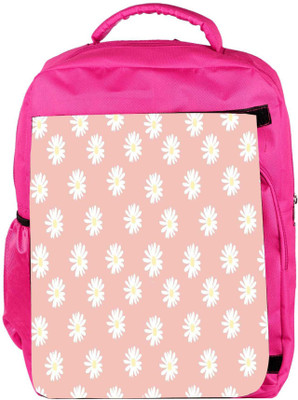 

Snoogg Eco Friendly Canvas Pink Flower Backpack Rucksack School Travel Unisex Casual Canvas Bag Bookbag Satchel 5 L Backpack(Pink)