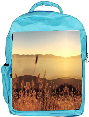 

Snoogg Eco Friendly Canvas Hay Backpack Rucksack School Travel Unisex Casual Canvas Bag Bookbag Satchel 5 L Backpack(Blue)