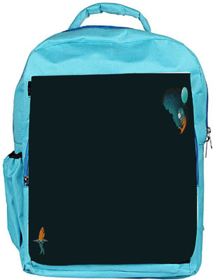 

Snoogg Eco Friendly Canvas Astronaut Goldfish Vector Designer Backpack Rucksack School Travel Unisex Casual Canvas Bag Bookbag Satchel 5 L Backpack(Blue)